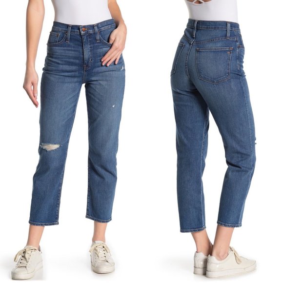 Madewell Denim - NWT Madewell Cropped Classic Straight Leg Jeans 30